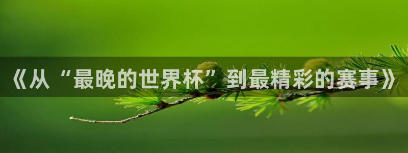 2026世界杯直播免费观看：《从“最晚的世界杯”到最精彩的赛事》